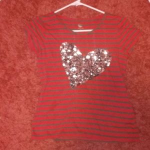Girls heart shirt